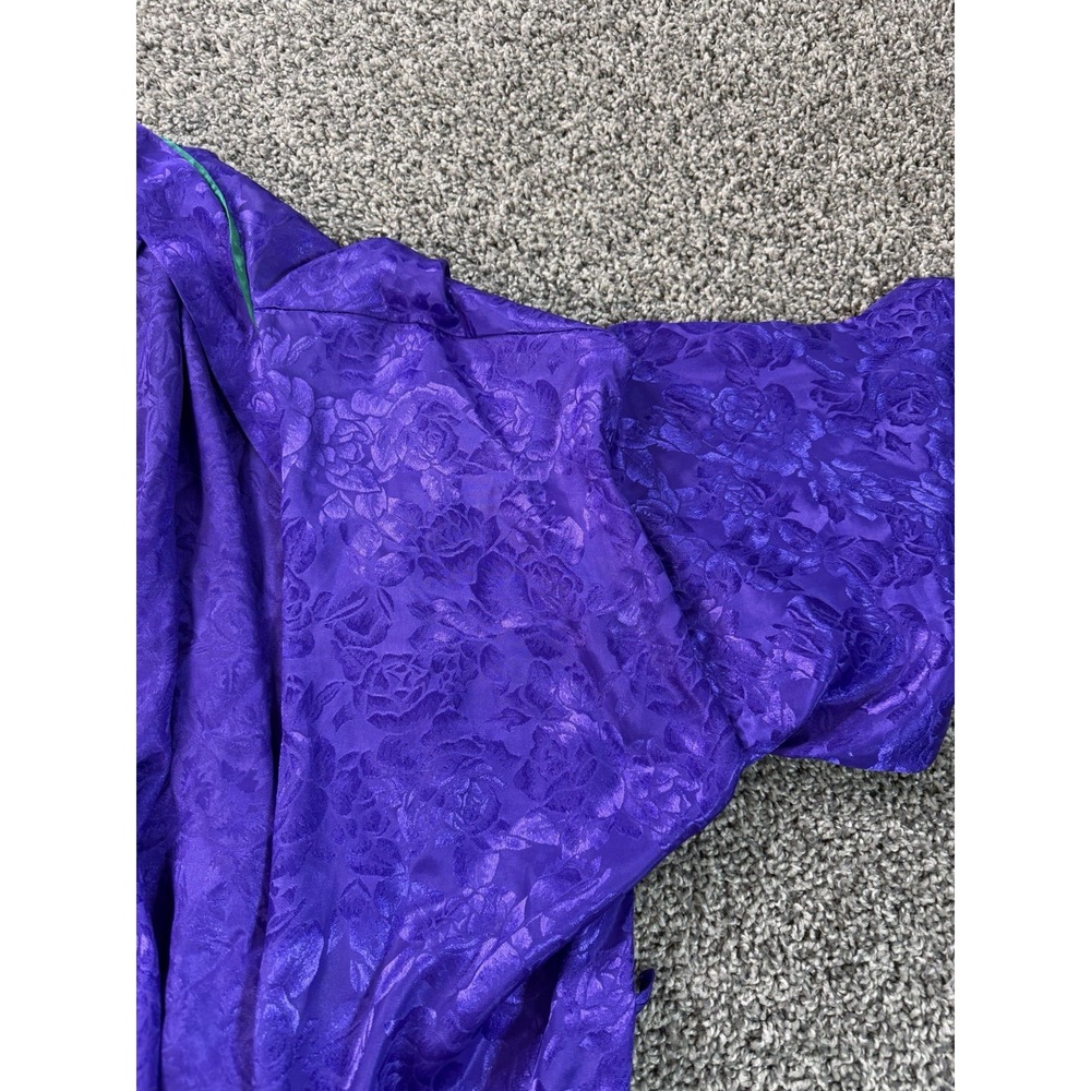 Vintage 90s Victoria's Secret Gold Label Robe Women's Size OS Purple - Picture 4 of 9